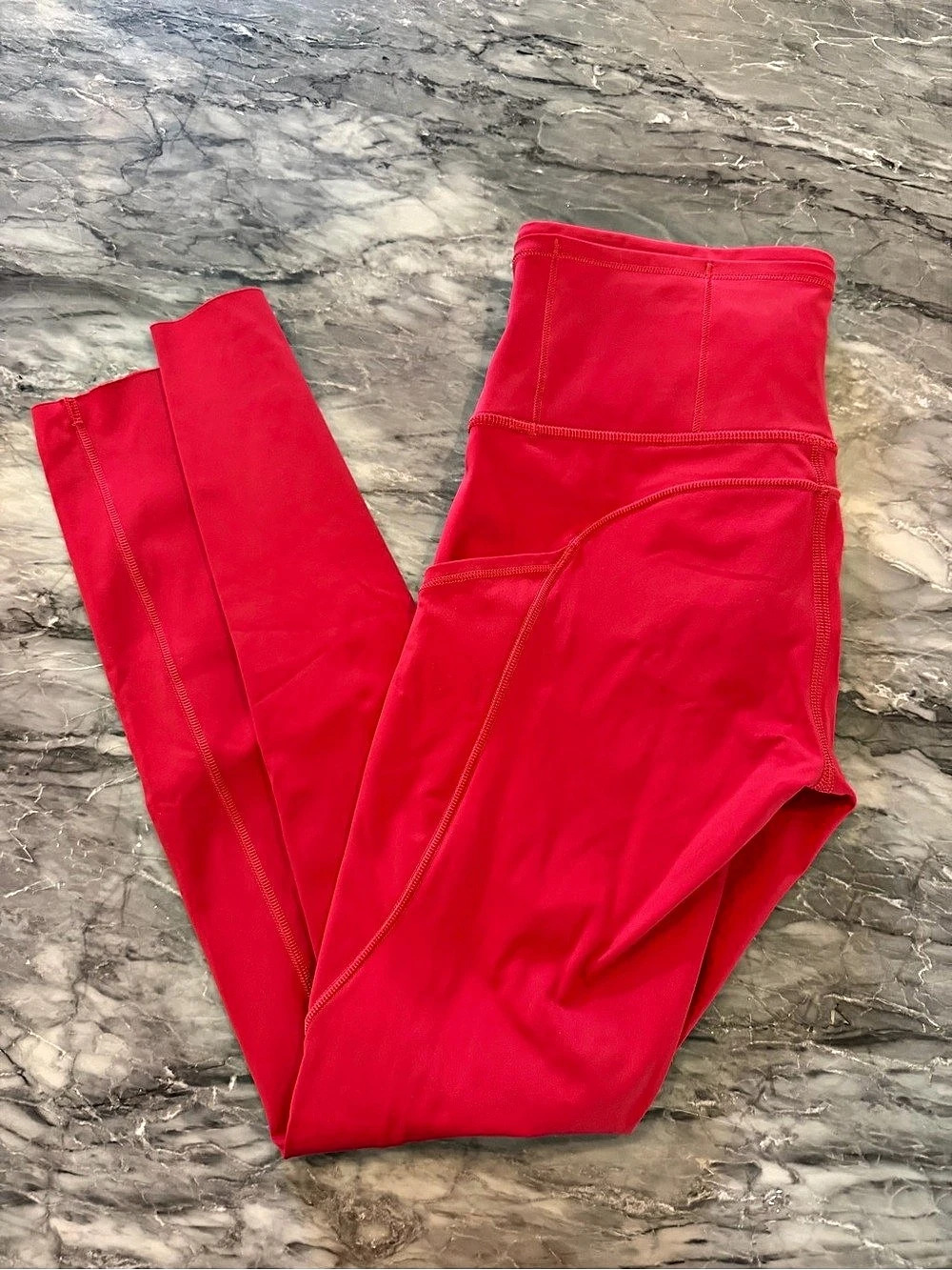 lululemon Fast and Free High-Rise Tight 28" Red Leggings